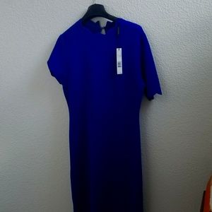 Elie Tahari Blue Dress Size L